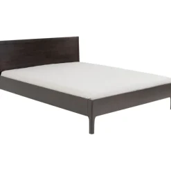 Lit en bois Brooklyn noyer 160x200><noscript><img width=