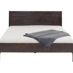 Lit en bois Brooklyn noyer 160x200><noscript><img width=