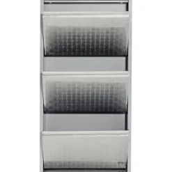 Meuble à chaussures Caruso 3 alu brossé><noscript><img width=