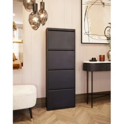 Meuble à chaussures Caruso 4 noir (MO)>KARE Design Online