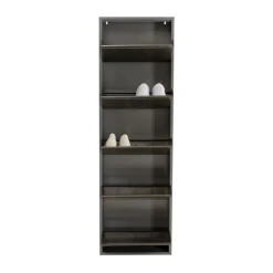 Meuble à chaussures Caruso 5 alu brossé><noscript><img width=