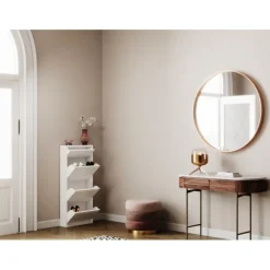 Meuble à chaussures Caruso 3+1 blanc>KARE Design Discount