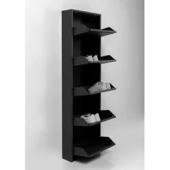 Meuble à chaussures Caruso 5 noir (MO)><noscript><img width=
