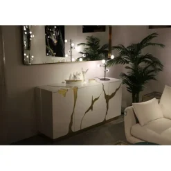 Miroir Curve laiton 70x200cm><noscript><img width=