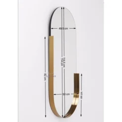 Miroir Hipster ovale 50x114cm><noscript><img width=