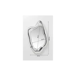 Miroir Hologram argenté 117x68cm><noscript><img width=