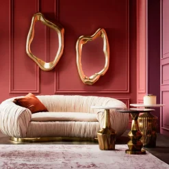 Miroir Hologram doré 117x68cm><noscript><img width=