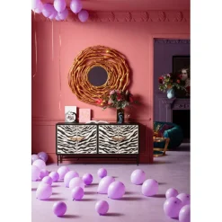 Miroir mural Twiggy doré Ø121cm>KARE Design Discount