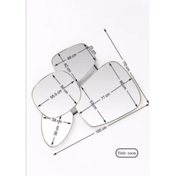 Miroir Shapes 130x110cm><noscript><img width=