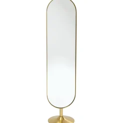 Miroir sur pied Curve laiton 40x170cm>KARE Design Discount