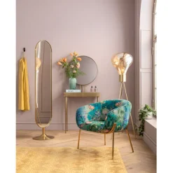 Miroir sur pied Curve laiton 40x170cm><noscript><img width=