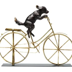 Objet décoratif Dog With Bicycle 44cm>KARE Design Outlet