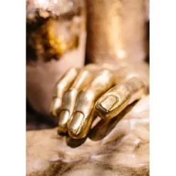 Objet décoratif Mano doré 35cm><noscript><img width=