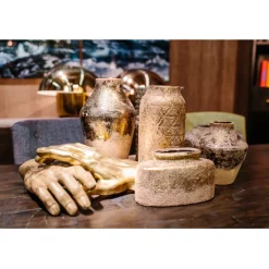 Objet décoratif Mano doré 35cm><noscript><img width=