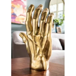 Objet décoratif Mano doré 35cm><noscript><img width=