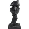 Objet décoratif Quiet Face noir 31cm>KARE Design New