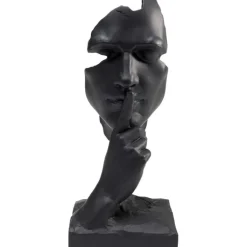 Objet décoratif Quiet Face noir 31cm>KARE Design New