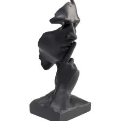 Objet décoratif Quiet Face noir 31cm><noscript><img width=