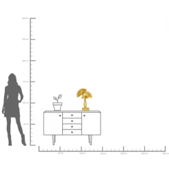 Objet décoratif Three Ginkgo 53cm><noscript><img width=