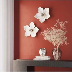 Objet mural Orchid blanc 24x25cm>KARE Design