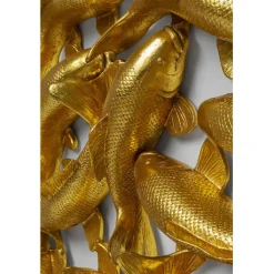 Objet mural School of Koi oro Ø160cm><noscript><img width=