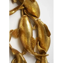 Objet mural School of Koi doré Ø102cm><noscript><img width=