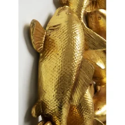 Objet mural School of Koi doré Ø102cm><noscript><img width=