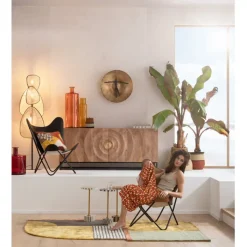 Objet mural Umano laiton Ø59cm>KARE Design Outlet