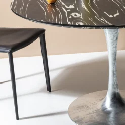 Pied de table Invitation zinc Ø60cm><noscript><img width=