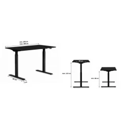 Piètement de table Tavola Office Smart noir><noscript><img width=