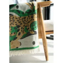 Plaid Jungle Leo 170x130cm>KARE Design Sale