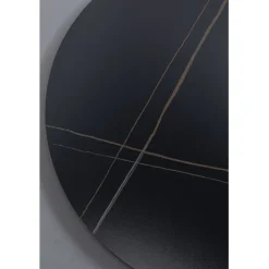 Plateau de table Invitation rond Ceramic noir Ø90c>KARE Design Hot
