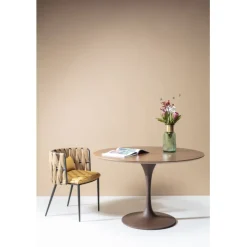 Plateau de table Invitation rond noyer Ø120cm><noscript><img width=