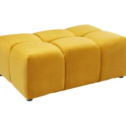 Pouf Belami velours ambre><noscript><img width=