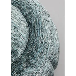 Pouf Fiori bleu Ø52cm><noscript><img width=