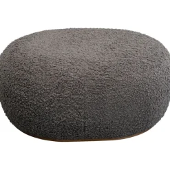 Pouf Pebble bouclé gris 81cm>KARE Design Best
