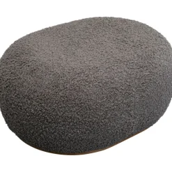 Pouf Pebble bouclé gris 81cm>KARE Design Best