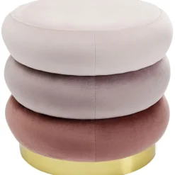 Pouf Sandwich mauve Ø45cm>KARE Design Discount