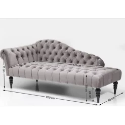 Recamière Desire gris argenté><noscript><img width=