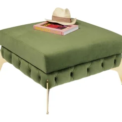 Stool Bellissima velours vert 80cm><noscript><img width=