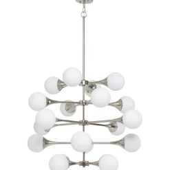 Suspension Bulb Fiction 20 argenté Ø102cm><noscript><img width=