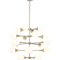 Suspension Bulb Fiction 20 argenté Ø102cm><noscript><img width=