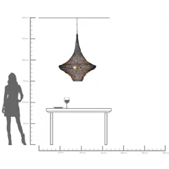 Suspension Cocoon noir Ø89cm><noscript><img width=