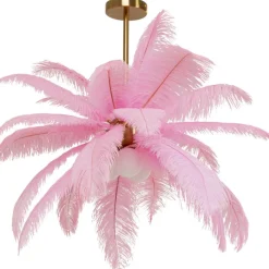 Suspension Feather Palm rosé Ø87cm>KARE Design Best