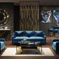 Suspension Living Vegas Deluxe laiton LED>KARE Design New