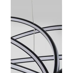 Suspension Saturn noir Ø72cm><noscript><img width=