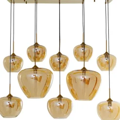 Suspension Sphere ambre 160cm><noscript><img width=
