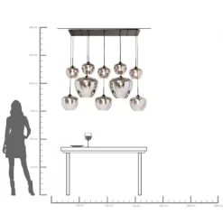 Suspension Sphere smoke 160cm><noscript><img width=