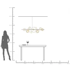 Suspension Universe chrome 110cm><noscript><img width=