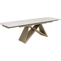 Table à rallonges Nelly greige 180(40+40)x90cm>KARE Design Discount